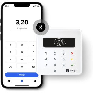 Sumup Air Lector de Tarjetas de Crédito Portátil Bluetooth para Chip y Pin 2
