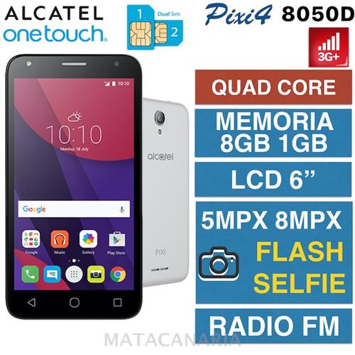 Alcatel 8050D Pixi 4 (6) 3G Silver