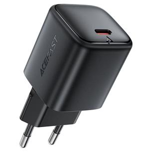 Cargador USB-C Acefast A136 PD40W Mini GaN Cargador Rápido Negro 2