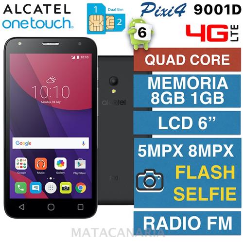 Alcatel 9001D Pixi 4 (6) 4G Black