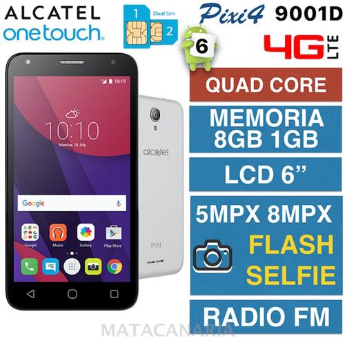 Alcatel 9001D Pixi 4 (6) 4G Silver