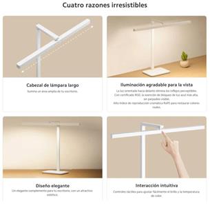 Xiaomi Led Desk Lamp 2 Lámpara de Escritorio 10W Blanca (BHR9186L) 2