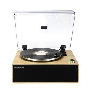 Prixton Tocadiscos Symphony con Sonido Estereo y Cámara Acústica