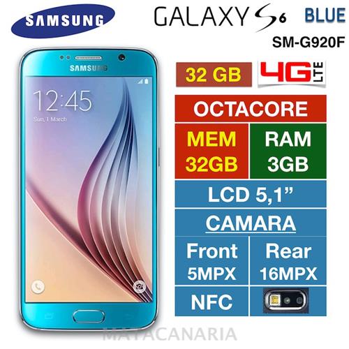 Samsung Sm-G920F S6 32Gb Blue