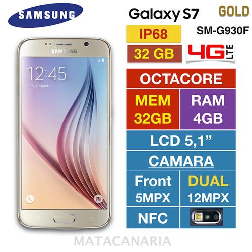 Samsung Sm-G930F S7 32Gb Gold