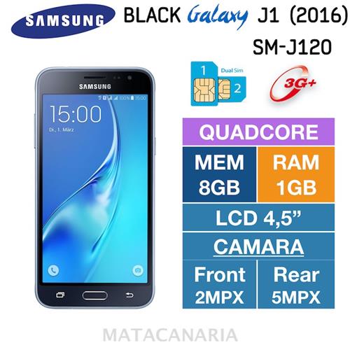 Samsung Sm-J120 J1 2016 3G Ds Black