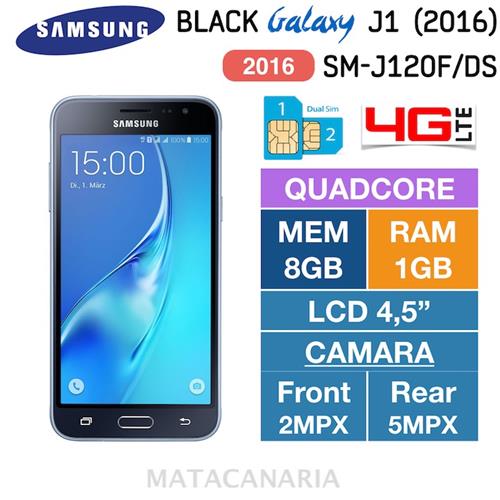 Samsung Sm-J120F Ds J1 2016 4G Black Mal