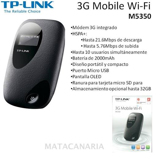 Tp-Link M5350 Router Wi-Fi Movil 3G