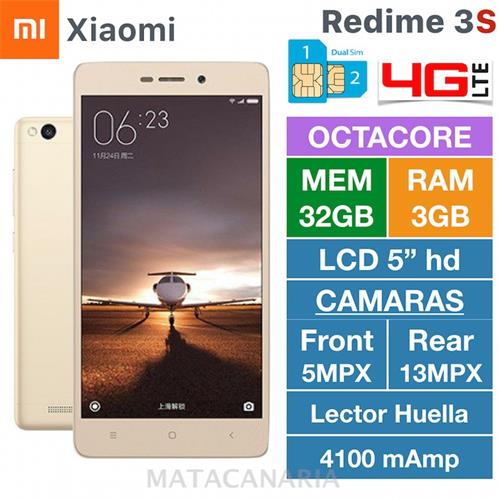 Xiaomi Redmi 3 4G 3Gb Ram Pro 32Gb Gold