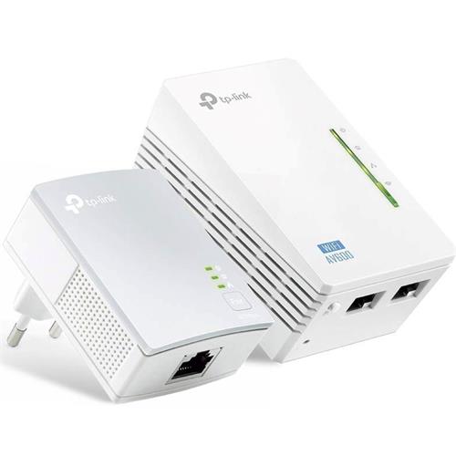 Tp-Link Av600 Wifi Kit Lan:600Mb/S Wifi:300Mb/S (Tl-Wpa4220 Kit 2 Uds)