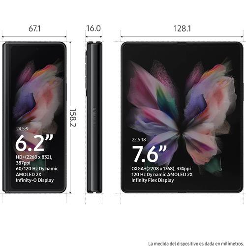 Samsung Galaxy Z Fold 3 5G 6.7" 12GB 256GB Negro (SM-F926B)