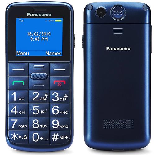 Panasonic KX-TU110 Móvil para Mayores Botón SOS 1.77" DS Azul