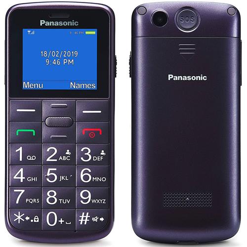 Panasonic KX-TU110 1.77" DS Teléfono para Mayores Violeta