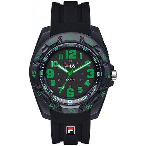 Fila 38-091-004  Reloj Negro/Verde