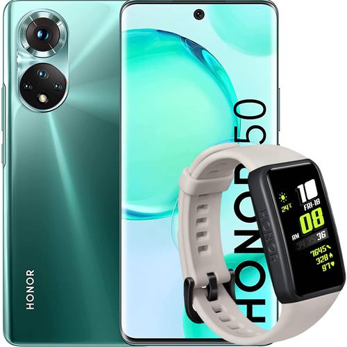 Honor 50 6.57" OLED 6GB 128GB 108Mpx 5G Verde +  Regalo Band 6