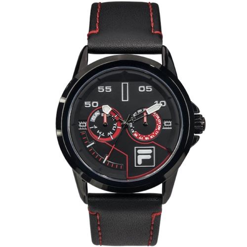 Fila 38-169-101 Reloj Leather Negro
