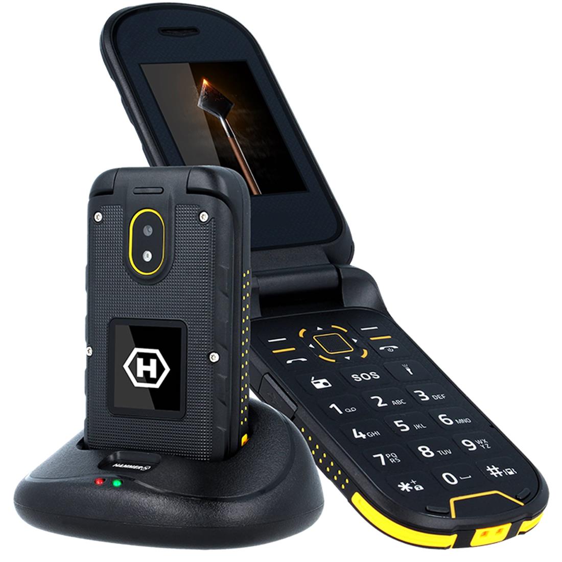 Telefono Movil Rugerizado Hammer Boost 2.4/ 2mpx/ 4g /  Negro/naranja/plateado DSP0000013582