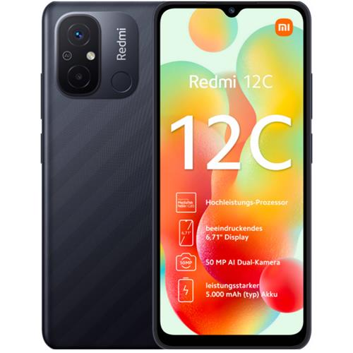 Xiaomi Redmi 12C 6.67" 4GB 128GB 48MP Gris Graphite
