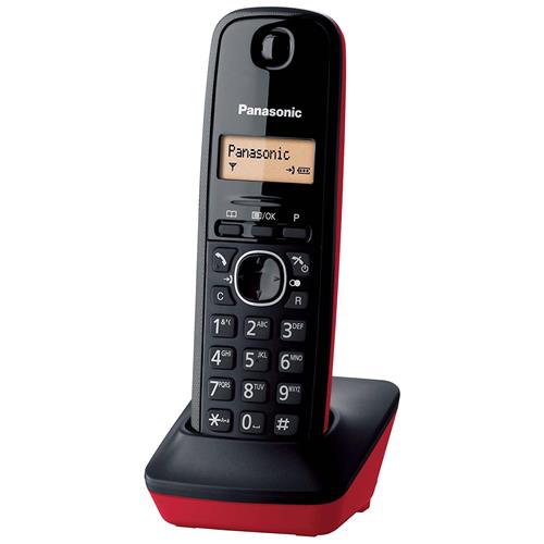 PANASONIC KX-TG1611 Teléfono DECT Negro/Rojo