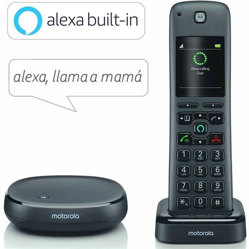 Motorola Axh01 Teléfono Dect Con Alexa