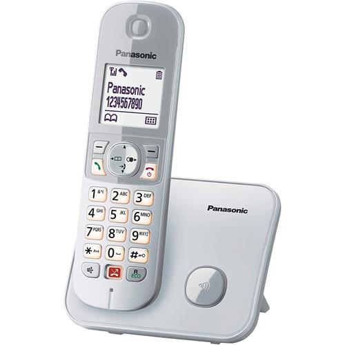 Panasonic KX-TG6851SPS Teléfono Inalámbrico Anti Spam Plata