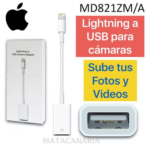 Apple Md821Zm/A Lightning A Usb Camera Adapter