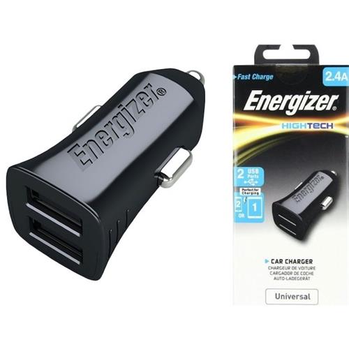 Energizer Dca2Bhbk3 C/C Ht2, 2.4A 2Usb