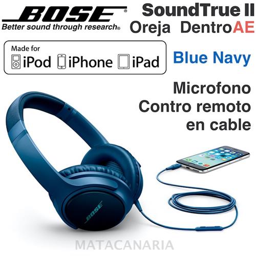 Bose Soundtrue Ae2 Mfi Navy Auricular Blue