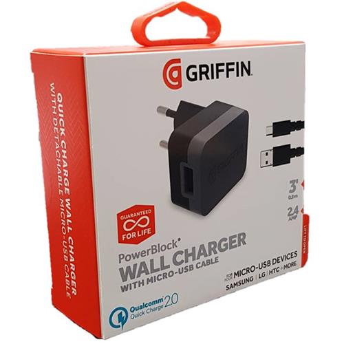 Griffin Ge43017 Cargador Fast Charge + Cable Micro Usb