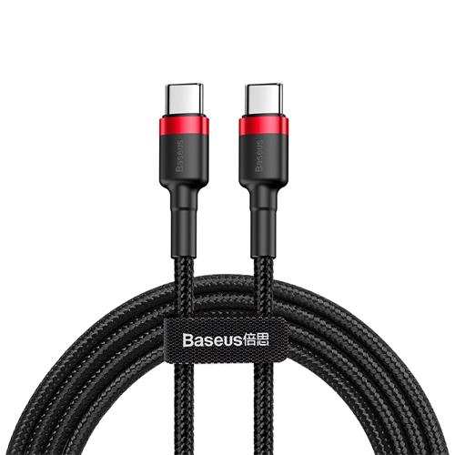 Baseus Catklf-G91 Cafule Cable Type-C/Type-C 20V 3Amp 1M Red-Black