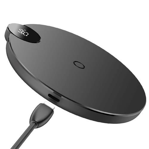 Baseus Wxsx-01 Wireless Charger Display Led 5W/7.5W/10W  Black