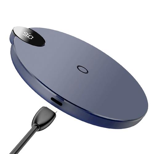 Baseus Wxsx-03 Wireless Charger Display Led 5W/7.5W/10W Blue