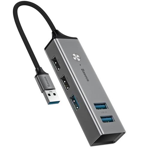 Baseus Cahub-C0G Cube Hub Usb 2X2.0 3X3.0 Dark Grey