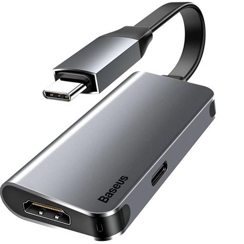 Baseus Cahub-E0G Smart Hub Type-C To Hdmi 4K Pd Grey