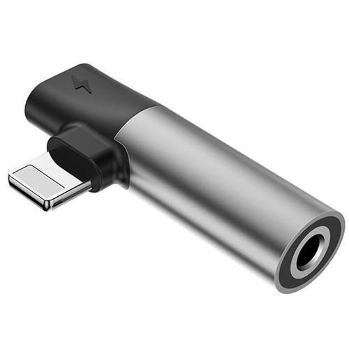 Baseus Call43-S1 Lightning Charge+Music Splitter Silver-Black