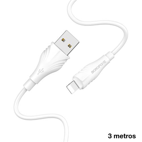 Cable USB a Lightning 3 m BOROFONE BX18 Blanco