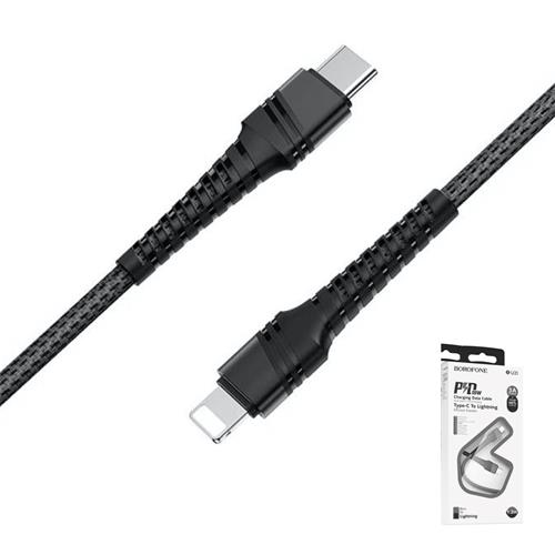 Borofone Bu21 Cable Dragon Pd Black (Usb-C - Lightning)