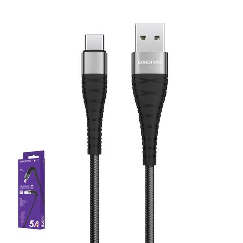 Cable USB a USB-C-1 m BOROFONE BX32 Negro