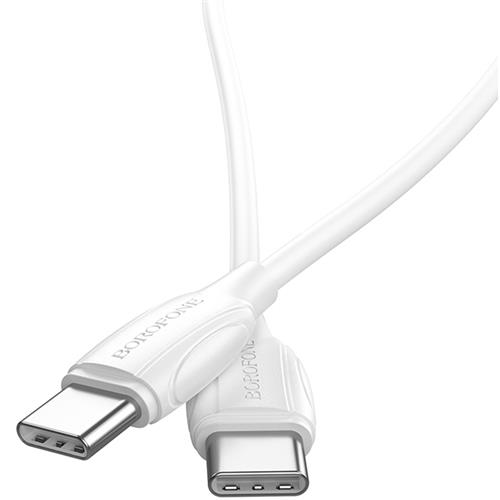 Borofone BX19 Cable USB-C a USB-C 1M 60W Blanco