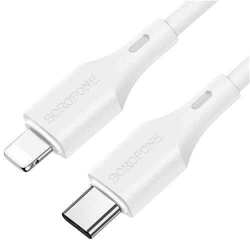 Cable USB-C a Lightning 1 m 20W / 3Amp Borofone BX49 Blanco