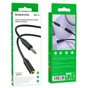 Cable Extensor 3.5mm Macho-Hembra 2m Borofone BL12 negro 2