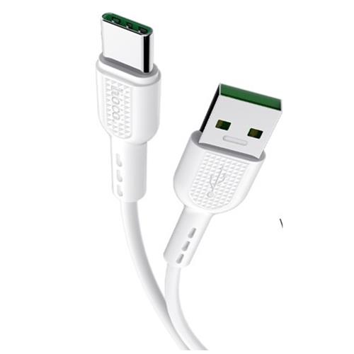 Cable USB a USB-C 1 m 5A Hoco X33 Surge Blanco
