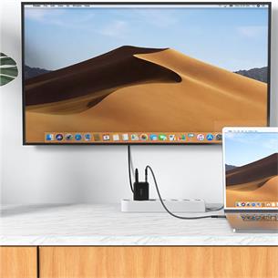 Cargador USB-C- USB y HDMI 65W+ Cable USB-C Acefast A17 Blanco 2