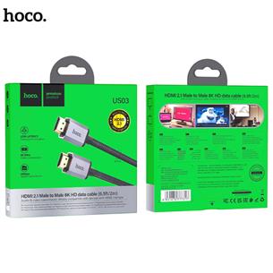 Cable HDTV 2.1 8K Ultra Hd 2 m Hoco US03 Negro 2