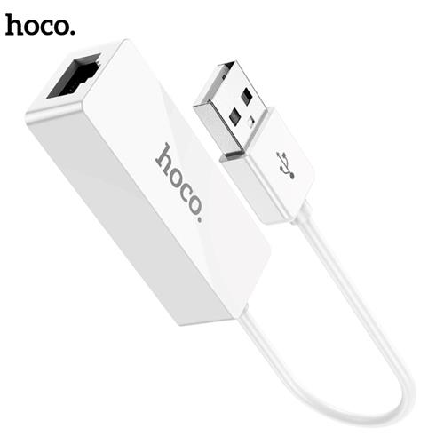 Hoco UA22 Adaptador de USB a Ethernet 100 Mbps Blanco