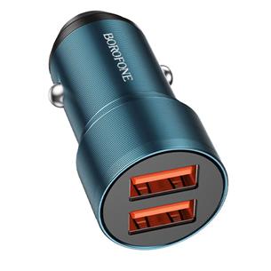 Cargador Coche USB 12v-24v 2.4Amp+ Cable Micro Borofone BZ19 2