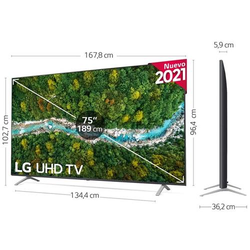 Televisor 75" LG 75UP76706LB Smart TV UHD LED 4K