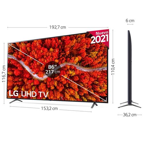 Televisor 86" LG LED 4K UHD Smart Tv WebOS 6.0  (86UP80006LA)