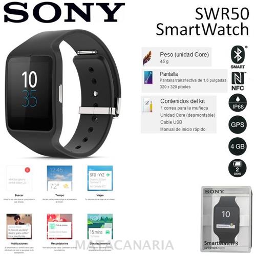Sony Swr50 Smartwatch 3 Black