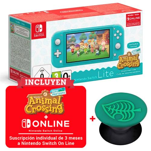 Nintendo Switch Lite + Animal Crossing + 3 Meses Nintendo Online